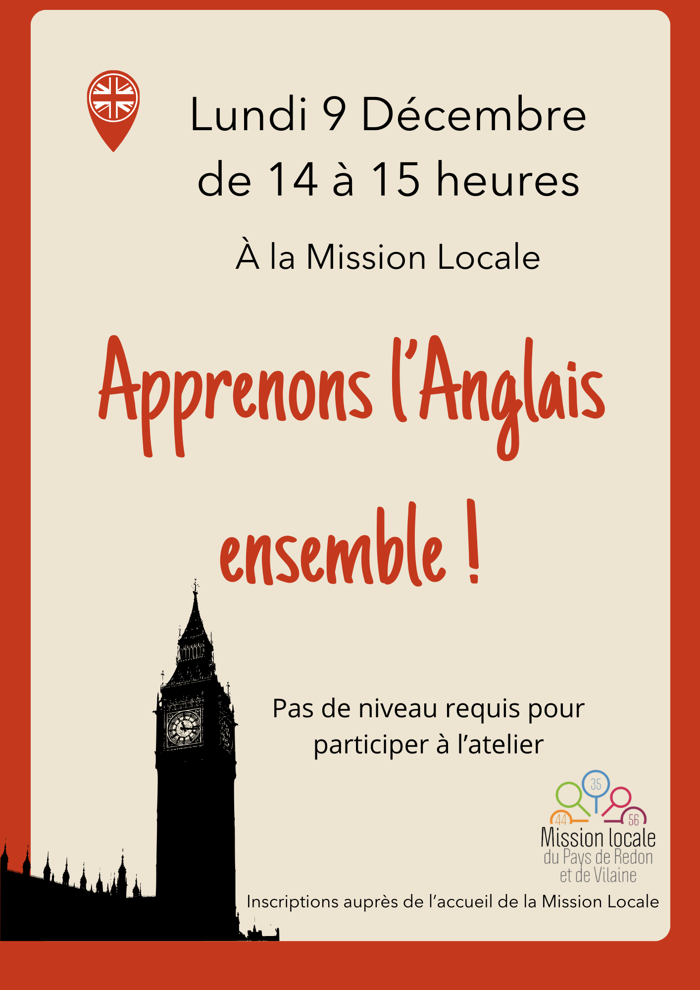 Découverte de l'anglais @ Mission Locale redon